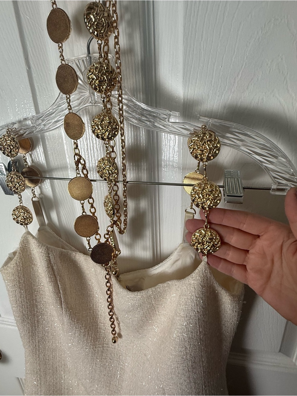 Nadine Merabi Alex Ivory Dress 6 - Picture 4 of 10